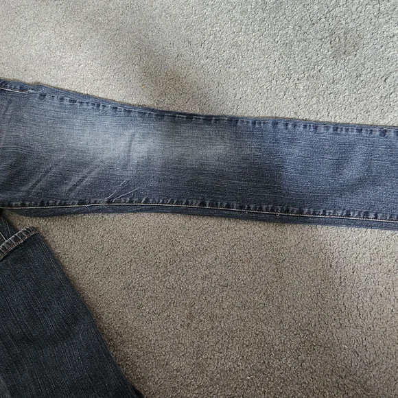 Guess Blue Cropped Ankle Jeans with Faded Denim - Picture 4 of 4